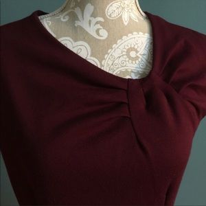 Ann Taylor burgundy dress